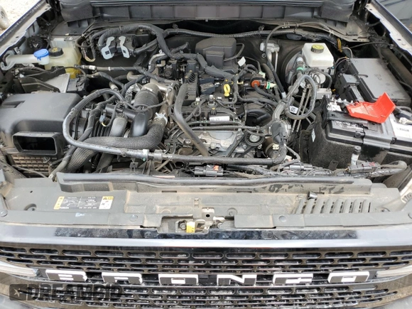 2023 Ford Bronco with VIN 1FMDE5AH4PLB13846, listed as a Copart auction lot 53741085 with 19,231 mi miles and Salvage title. Bid and sale history available at DreamBid. Image 12.