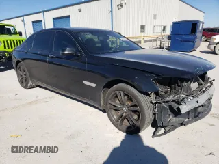 2015 BMW 7 Series 740Li xDrive with VIN WBAYF4C51FGS99088, listed as a Copart auction lot 47593145 with 133,825 mi miles and Salvage Title. Bid and sale history available at carsss.com. Image 4.