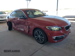 2018 BMW 2 Series 230i with VIN WBA2J1C50JVB98568, listed as a Copart auction lot 83995374 with 13,991 mi miles and Salvage Title. Bid and sale history available at carsss.com. Image 4.