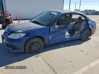 2004 Honda Civic VP with VIN 2HGES163X4H580884, listed as a Copart auction lot 50650925 with 211,497 mi miles and Salvage Title. Bid and sale history available at carsss.com. Image 1.