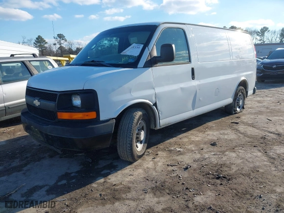 2009 Chevrolet Express Cargo Van with VIN 1GCGG25C691129151, listed as a IAAI auction lot 41241335 with 234,872 mi miles. Bid and sale history available at carsss.com. Image 17.