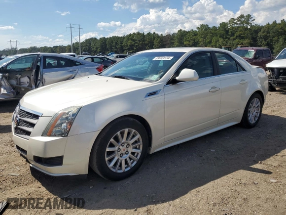 2010 Cadillac CTS Luxury with VIN 1G6DE5EG9A0132751, listed as a Copart auction lot 69049134 with 128,857 mi miles and Salvage Title. Bid and sale history available at carsss.com. Image 1.