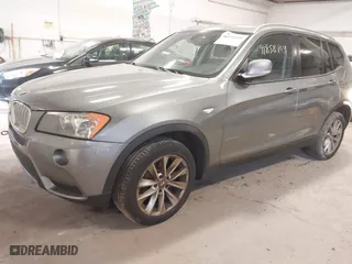 2013 BMW X3 xDrive28i with VIN 5UXWX9C51D0A25322, listed as a IAAI auction lot 41858109 with 204,145 mi miles. Bid and sale history available at carsss.com. Image 2.