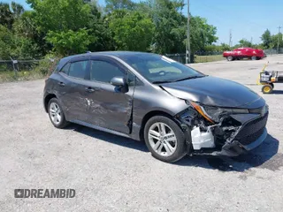 2021 Toyota Corolla Hatchback SE with VIN JTND4MBE8M3128279, listed as a IAAI auction lot 41707931 with 47,109 mi miles. Bid and sale history available at carsss.com. Image 1.