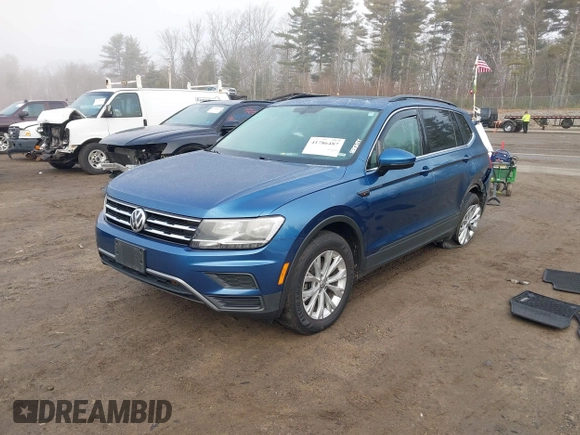 2019 Volkswagen Tiguan SE with VIN 3VV2B7AX4KM017280, listed as a IAAI auction lot 41786487 with 119,949 mi miles and . Bid and sale history available at DreamBid. Image 2.