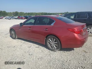 2015 Infiniti Q50 with VIN JN1BV7AP7FM340331, listed as a Copart auction lot 71218624 with 90,675 mi miles and Salvage title. Bid and sale history available at DreamBid. Image 2.