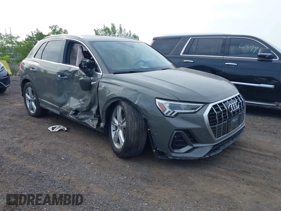 2021 Audi Q3 S line Premium Plus z VIN WA1EECF3XM1039439, wystawiony jako IAAI lot #42400021 z przebiegiem 41 740 mil mil oraz . Historia ofert i sprzedaży dostępna na DreamBid. Obrazek 1.