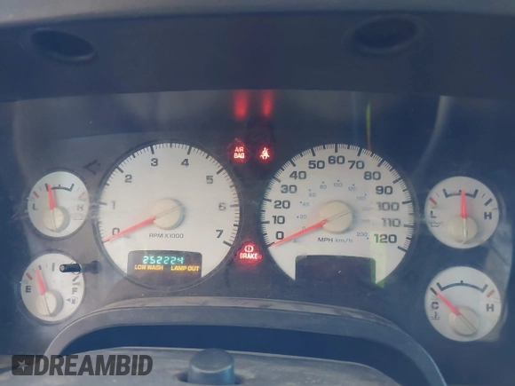 2002 Dodge 1500 with VIN 3D7HA18N52G161163, listed as a IAAI auction lot 42147901 with 252,224 mi miles and . Bid and sale history available at DreamBid. Image 7.