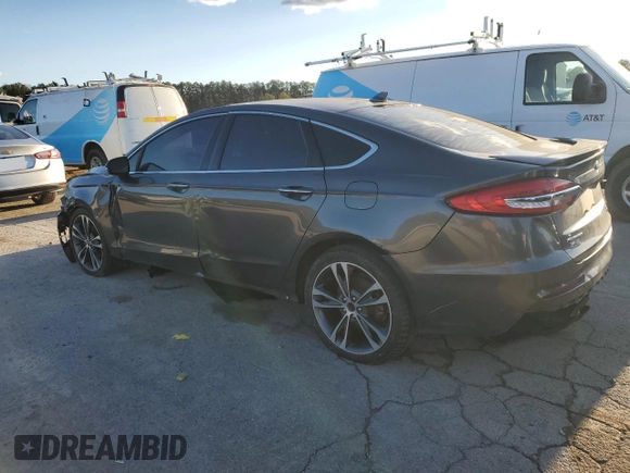 2019 Ford Fusion Titanium with VIN 3FA6P0K98KR271219, listed as a Copart auction lot 47873695 with 121,751 mi miles and Clean Title. Bid and sale history available at carsss.com. Image 2.