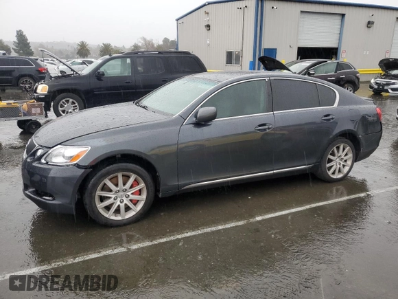 2007 Lexus GS 350 with VIN JTHCE96S670008642, listed as a Copart auction lot 43936045 with 0 mi miles and Salvage Title. Bid and sale history available at carsss.com. Image 1.
