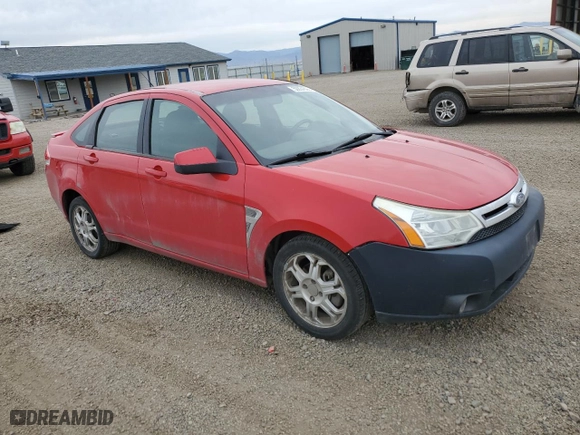 2008 Ford Focus SE with VIN 1FAHP35N18W152341, listed as a Copart auction lot 50834595 with 176,179 mi miles and Clean Title. Bid and sale history available at carsss.com. Image 4.