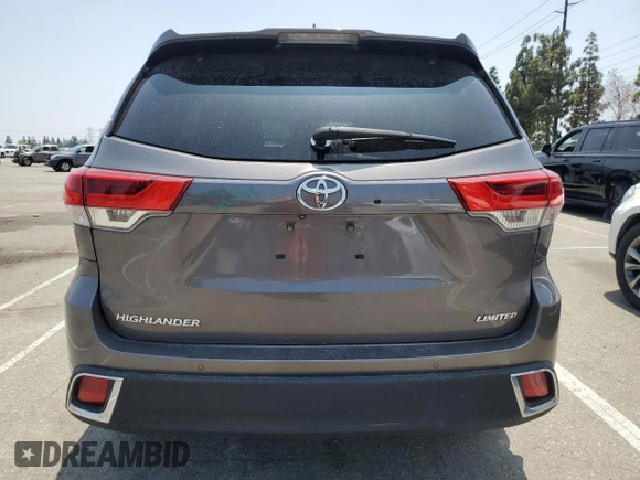 2017 Toyota Highlander Limited with VIN 5TDYZRFH7HS192035, listed as a Copart auction lot 59598985 with 106,595 mi miles and Salvage title. Bid and sale history available at DreamBid. Image 6.