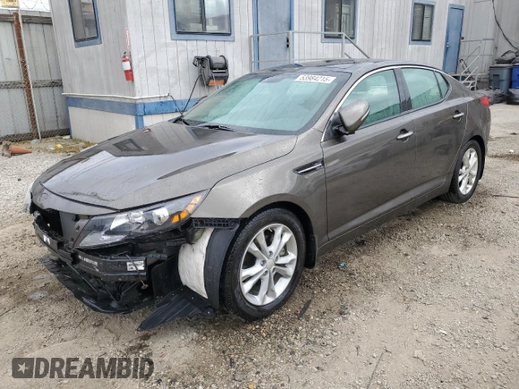 2013 Kia Optima EX with VIN 5XXGN4A77DG199460, listed as a Copart auction lot 53984215 with 78,612 mi miles and Salvage Title. Bid and sale history available at carsss.com. Image 1.