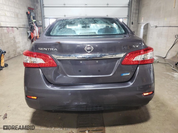 2014 Nissan Sentra SV with VIN 3N1AB7AP1EL665358, listed as a Copart auction lot 51614085 with 103,043 mi miles and Clean Title. Bid and sale history available at carsss.com. Image 6.