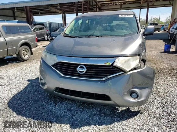 2014 Nissan Quest S with VIN JN8AE2KP2E9106372, listed as a Copart auction lot 48305695 with 95,367 mi miles and Salvage Title. Bid and sale history available at carsss.com. Image 15.