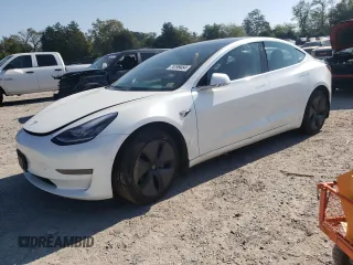 2020 Tesla Model 3 Long Range with VIN 5YJ3E1EB9LF665032, listed as a Copart auction lot 74199454 with 101,170 mi miles and Salvage Title. Bid and sale history available at carsss.com. Image 1.