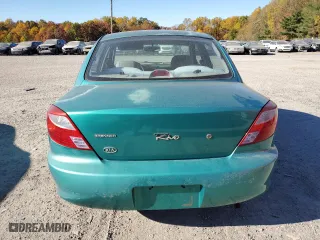 2001 Kia Rio with VIN KNADC123016049295, listed as a Copart auction lot 77770704 with 76,425 mi miles and Clean Title. Bid and sale history available at carsss.com. Image 6.