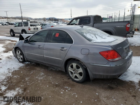 2005 Acura RL with VIN JH4KB16545C011695, listed as a Copart auction lot 44326915 with 0 mi miles and Salvage Title. Bid and sale history available at carsss.com. Image 2.