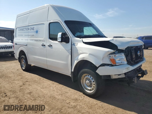 2021 Nissan NV S with VIN 1N6AF0LY2MN801216, listed as a Copart auction lot 62350985 with 61,591 mi miles and Salvage title. Bid and sale history available at DreamBid. Image 4.