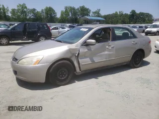 2003 Honda Accord LX with VIN 1HGCM56353A020437, listed as a Copart auction lot 60611675 with 267,213 mi miles and Salvage title. Bid and sale history available at DreamBid. Image 1.