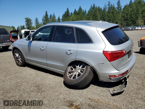 2011 Audi Q5 Premium with VIN WA1CFAFPXBA010760, listed as a Copart auction lot 64846295 with 49,595 mi miles and Salvage title. Bid and sale history available at DreamBid. Image 2.