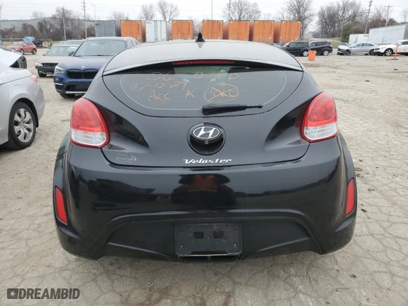 2017 Hyundai Veloster with VIN KMHTC6AD1HU311641, listed as a Copart auction lot 86575084 with 68,650 mi miles and Salvage Title. Bid and sale history available at carsss.com. Image 6.