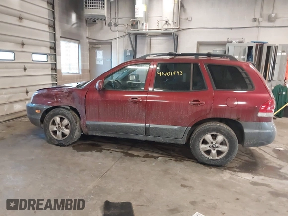 2005 Hyundai Santa Fe GLS with VIN KM8SC73EX5U935778, listed as a IAAI auction lot 41401893 with 248,365 mi miles. Bid and sale history available at carsss.com. Image 14.