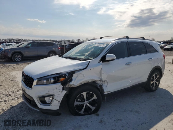 2016 Kia Sorento EX with VIN 5XYPHDA54GG152781, listed as a Copart auction lot 47652535 with 176,736 mi miles and Salvage Title. Bid and sale history available at carsss.com. Image 1.