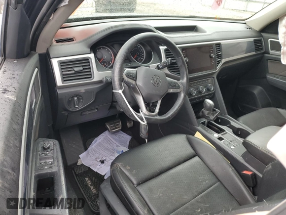 2021 Volkswagen Atlas SE with VIN 1V2MR2CA2MC585075, listed as a Copart auction lot 88780635 with 57,403 mi miles and Salvage title. Bid and sale history available at DreamBid. Image 8.