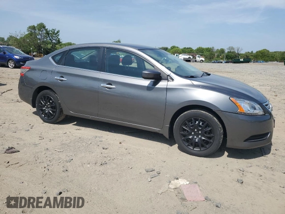 2015 Nissan Sentra SV with VIN 3N1AB7APXFY252133, listed as a Copart auction lot 54993685 with 136,574 mi miles and Clean Title. Bid and sale history available at DreamBid. Image 4.