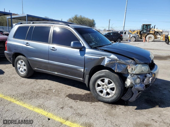 2003 Toyota Highlander with VIN JTEGF21A230098948, listed as a Copart auction lot 46154285 with 163,652 mi miles and Salvage Title. Bid and sale history available at carsss.com. Image 4.