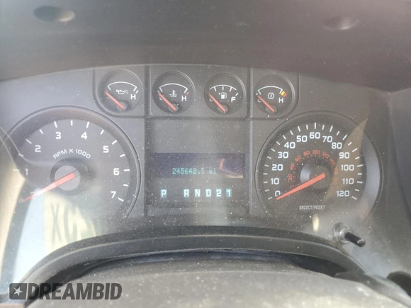 2010 Ford F-150 XL with VIN 1FTEX1CW3AFA21897, listed as a Copart auction lot 58000025 with 245,642 mi miles and Salvage title. Bid and sale history available at DreamBid. Image 9.