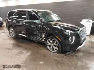 2022 Hyundai Palisade Ultimate Calligraphy with VIN KM8R5DHE2NU463821, listed as a IAAI auction lot 41545273 with 54,023 mi miles. Bid and sale history available at carsss.com. Image 1.