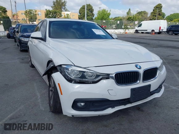 2018 BMW 3 Series 320i with VIN WBA8A9C5XJAH12264, listed as a IAAI auction lot 41947856 with 108,785 mi miles. Bid and sale history available at carsss.com. Image 1.