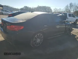 2017 BMW 5 Series 540i with VIN WBAJE5C37HG914383, listed as a Copart auction lot 46895345 with Not provided miles and Salvage title. Bid and sale history available at DreamBid. Image 3.