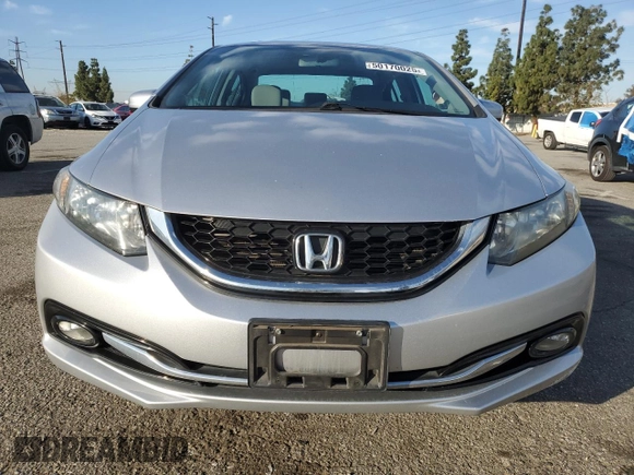 2014 Honda Civic Sedan EX-L with VIN 19XFB2F92EE242101, listed as a Copart auction lot 50170025 with 59,023 mi miles and Salvage Title. Bid and sale history available at carsss.com. Image 5.