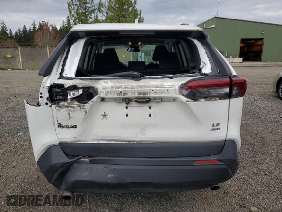 2019 Toyota RAV4 LE with VIN 2T3F1RFVXKC003695, listed as a Copart auction lot 52426575 with 59,163 mi miles and Salvage Title. Bid and sale history available at DreamBid. Image 6.