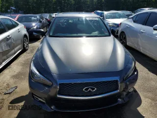 2015 Infiniti Q50 Premium with VIN JN1BV7ARXFM423026, listed as a Copart auction lot 58139225 with 130,544 mi miles and Salvage title. Bid and sale history available at DreamBid. Image 5.