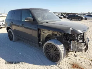 2022 Land Rover Range Rover Westminster with VIN SALGS2RU9NA459581, listed as a Copart auction lot 77399534 with 56,644 mi miles and Salvage title. Bid and sale history available at DreamBid. Image 4.