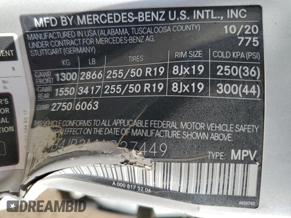 2021 Mercedes-Benz GLE 350 with VIN 4JGFB4JB3MA327449, listed as a Copart auction lot 85615794 with 7 mi miles and Clean title. Bid and sale history available at DreamBid. Image 13.