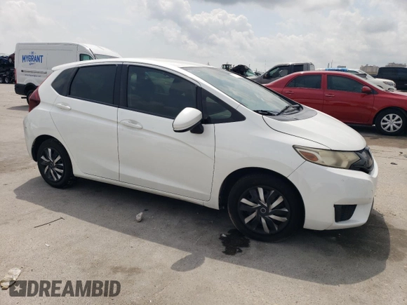 2016 Honda Fit LX with VIN JHMGK5H57GX009204, listed as a Copart auction lot 57129695 with 140,146 mi miles and Salvage title. Bid and sale history available at DreamBid. Image 4.