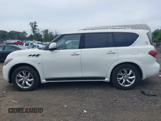 2014 Infiniti QX80 with VIN JN8AZ2NC1E9350687, listed as a IAAI auction lot 42601530 with 150,267 mi miles and . Bid and sale history available at DreamBid. Image 14.
