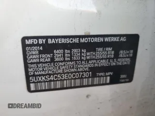 2014 BMW X5 xDrive35d z VIN 5UXKS4C53E0C07301, wystawiony jako Copart lot #54429095 z przebiegiem 106 050 mil mil oraz Szkoda całkowita • Salvage title. Historia ofert i sprzedaży dostępna na DreamBid. Obrazek 13.