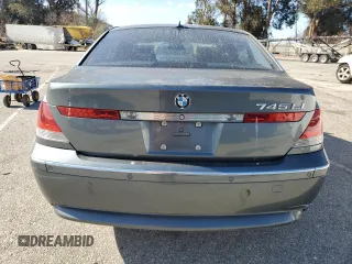 2002 BMW 7 Series 745Li with VIN WBAGN63422DR03230, listed as a Copart auction lot 47386325 with 187,235 mi miles and Salvage Title. Bid and sale history available at carsss.com. Image 6.