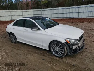 2015 Mercedes-Benz C 300 with VIN 55SWF4JB7FU093589, listed as a Copart auction lot 49947575 with 132,200 mi miles and Salvage Title. Bid and sale history available at DreamBid. Image 4.