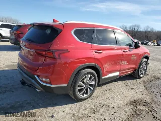 2020 Hyundai Santa Fe SEL with VIN 5NMS33AD3LH291813, listed as a Copart auction lot 42588095 with 122,437 mi miles and Salvage Title. Bid and sale history available at carsss.com. Image 3.