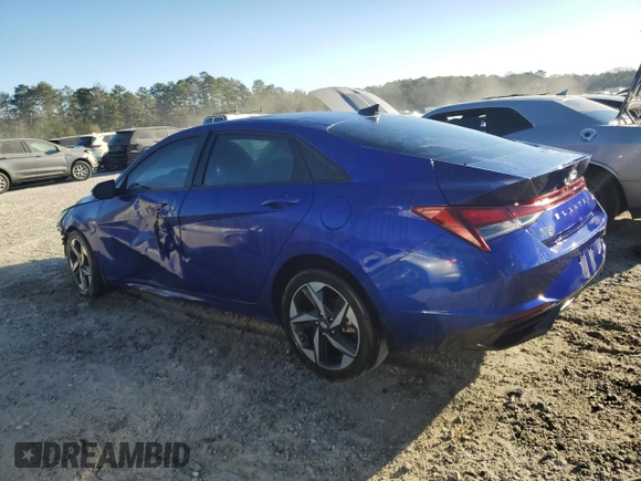 2023 Hyundai Elantra SEL with VIN KMHLS4AG9PU472710, listed as a Copart auction lot 46644995 with 56,231 mi miles and Clean Title. Bid and sale history available at DreamBid. Image 2.