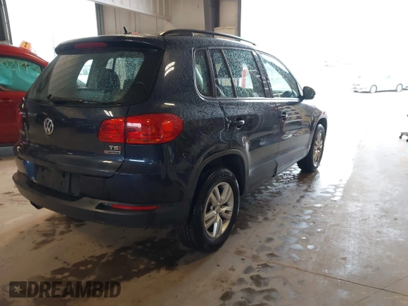 2016 Volkswagen Tiguan S with VIN WVGBV7AXXGW565289, listed as a IAAI auction lot 42113317 with 83,537 mi miles and . Bid and sale history available at DreamBid. Image 4.