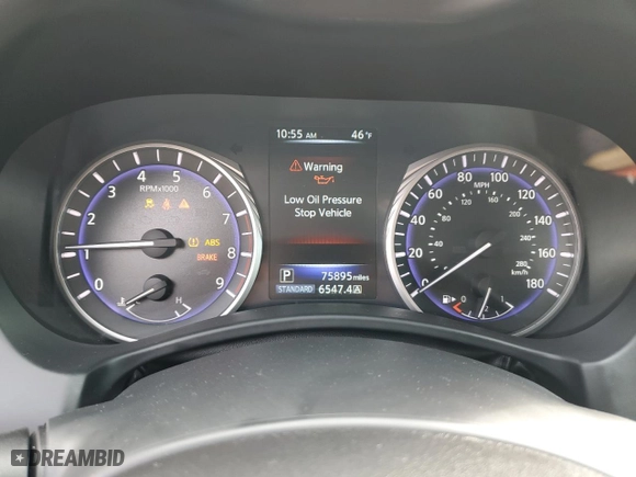 2017 Infiniti Q50 3.0t Premium with VIN JN1EV7AP8HM740852, listed as a Copart auction lot 47104485 with NaN miles and Salvage Title. Bid and sale history available at carsss.com. Image 9.