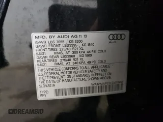 2014 Audi Q7 3.0L TDI Prestige with VIN WA1VMAFE3ED011846, listed as a Copart auction lot 41395365 with 155,201 mi miles and Salvage Title. Bid and sale history available at carsss.com. Image 14.